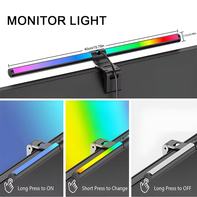 شريط إضاءة LED للشاشة مع جهاز  - مراجعة Desk Setup Lamp وسعره