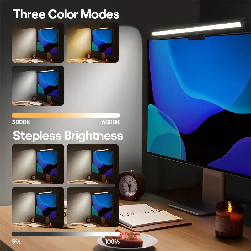 شريط إضاءة RGB للشاشة، مصباح ط - مراجعة Desk Setup Lamp وسعره