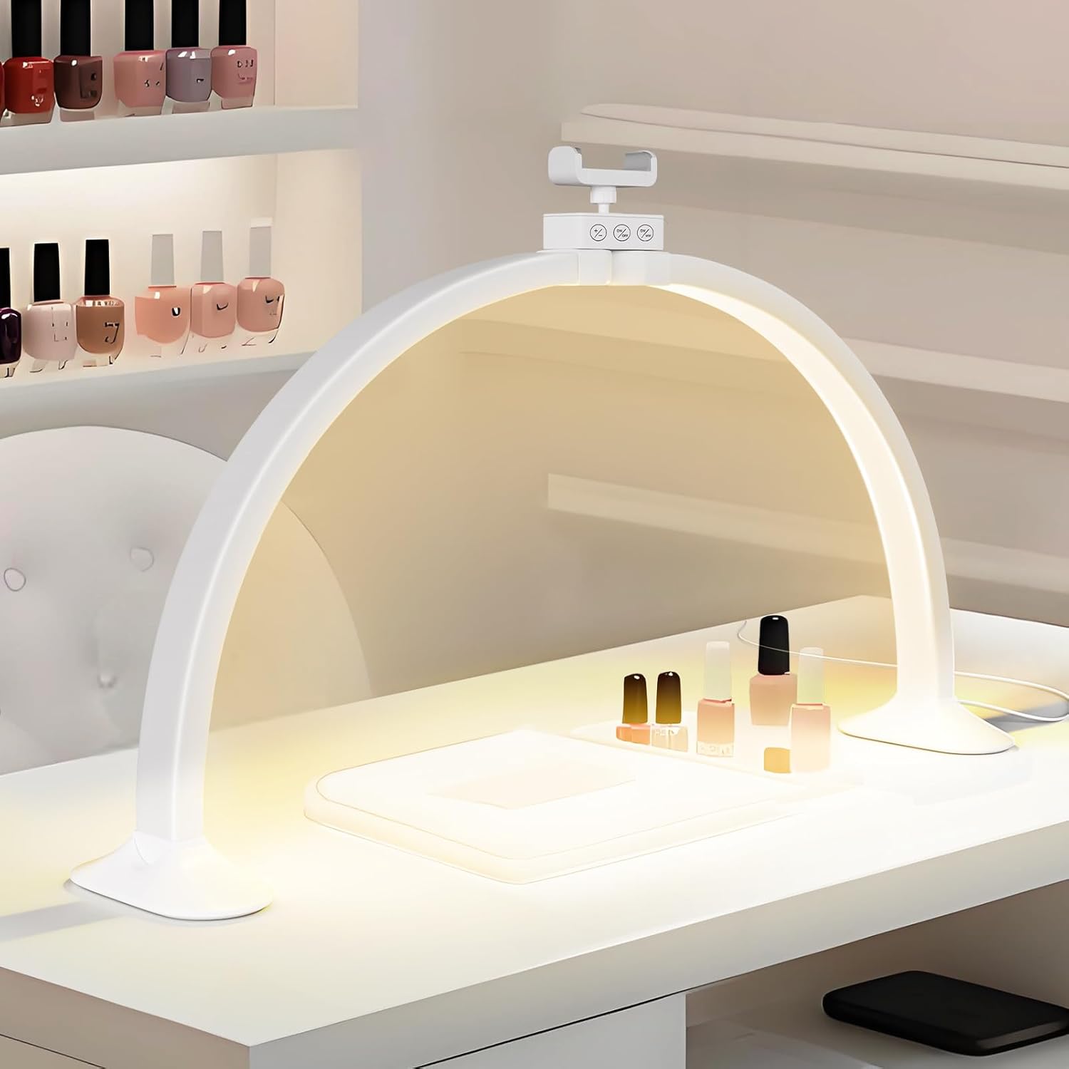 نصف القمر ضوء U-شكل مسمار الفن - مراجعة Desk Setup Lamp وسعره